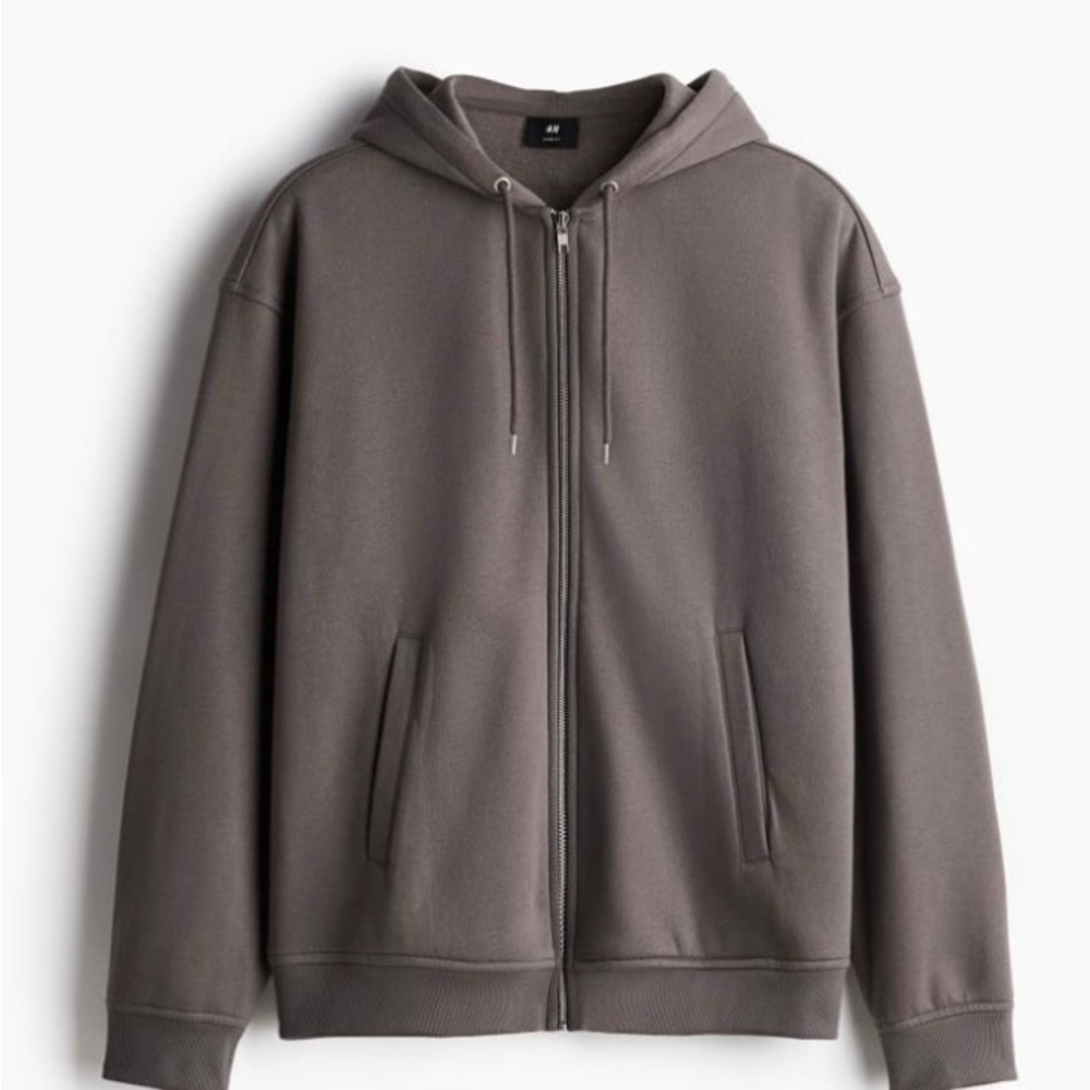H&M Men's Hoodie in Dark Gray